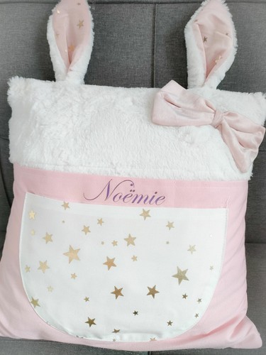 Coussin lapin range - lapin, pyjama